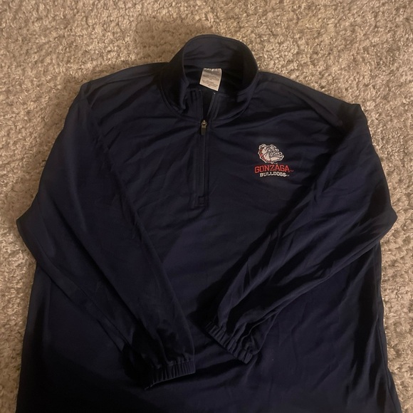 Hanes Other - Gonzaga Bulldogs Navy 3/4 pullover xxl